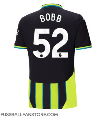 Manchester City Oscar Bobb #52 Replik Auswärtstrikot 2024-25 Kurzarm